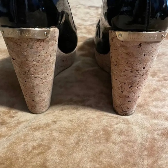 JIMMY CHOO Cork Wedge Pumps - Picture 6 of 6
